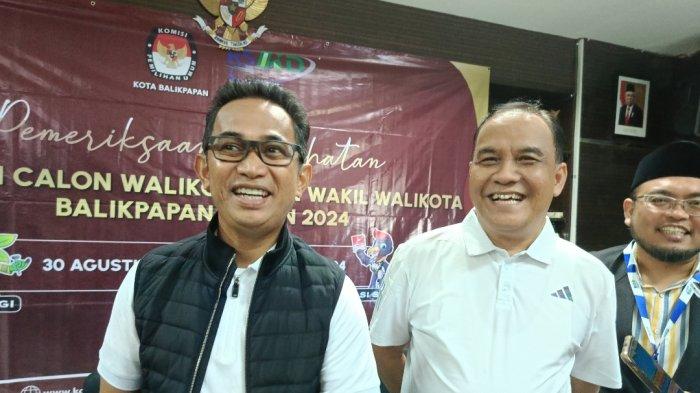 PILKADA BALIKPAPAN 2024 - Pasangan bakal calon Walikota dan Wakil Walikota Balikpapan, Rahmad Mas'ud dan Bagus Susetyo.
