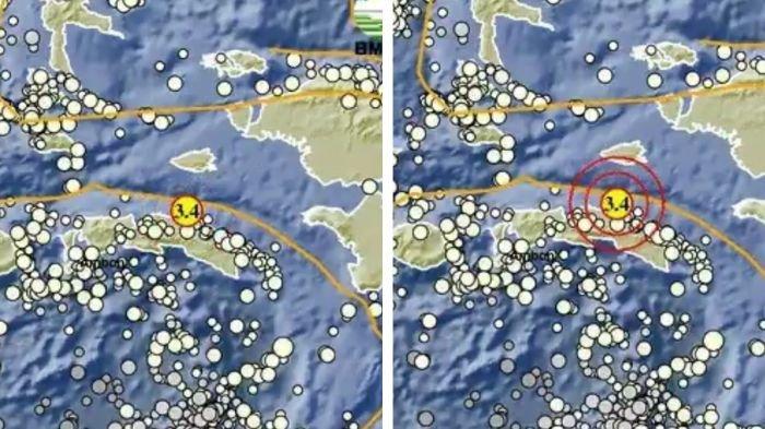 GEMPA TERKINI - Gempa 2 menit lalu guncang Seram Bagian Timur Maluku, cek info BMKG.