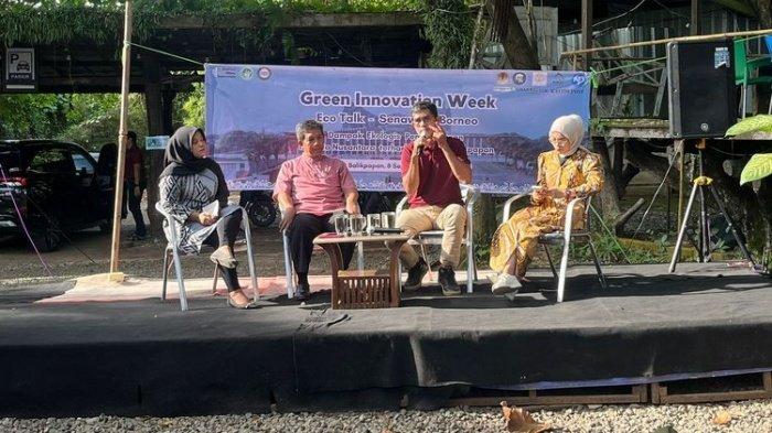 PENELITIAN DI TELUK BALIKPAPAN - Kelompok Senawara Borneo dari Green Leadership Indonesia (GLI) merilis penelitian terkait dampak pembangunan Ibu Kota Nusantara (IKN) terhadap ekologi kawasan Teluk Balikpapan, Kalimantan Timur. Diskusi ini berlangsung, Minggu (8/9/2024), di Kota Balikpapan, Kalimantan Timur.