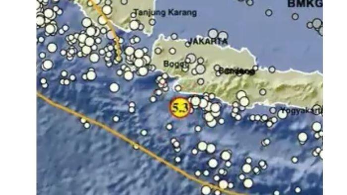 GEMPA TERKINI - Gempa barusan guncang Sukabumi Jawa Barat magnitudo 5.3, cek info BMKG.