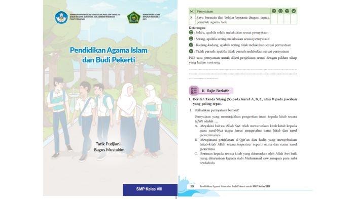 Soal Agama Islam atau PAI kelas 8 Kurikulum Merdeka halaman 50, cek referensi kunci jawabannya.