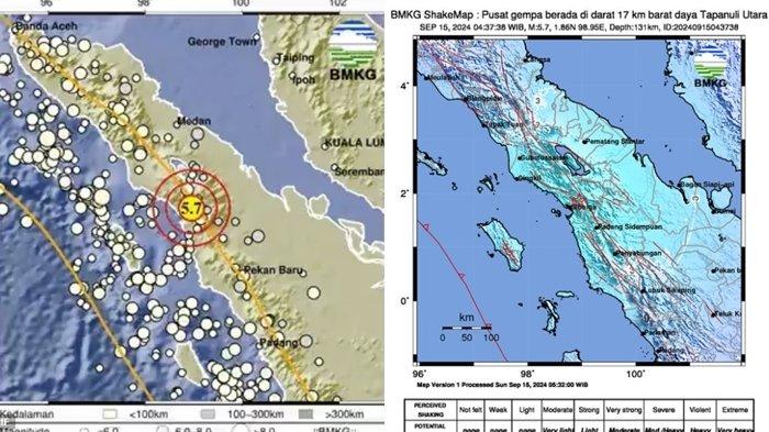 Gempa hari ini guncang Tapanuli Sumatera Utara