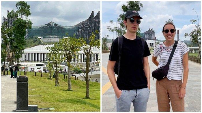 Sepasang turis asal Jerman, Vera dan Valentine, berkesempatan mengunjungi Ibu Kota Nusantara (IKN), Senin (16/9/2024). Pepohonan tumbuh di mana-mana sehingga menjadikan IKN demikian hijau. Jalur pejalan kaki dirancang khusus dan lebar sehingga nyaman buat pengunjung untuk berjalan kaki dari satu titik ke titik lainnya.