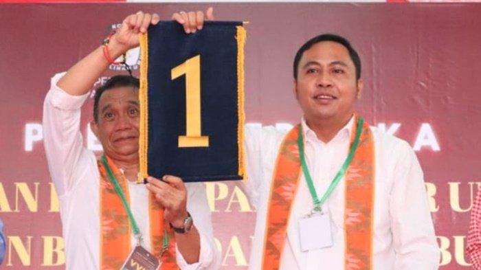 Pasangan Calon Bupati dan Wakil Bupati Kutai Barat, Frederick Edwin-Nanang Adriani mendapatkan nomor urut 1 pada Pilkada Kubar 2024, Senin (23/9/2024).