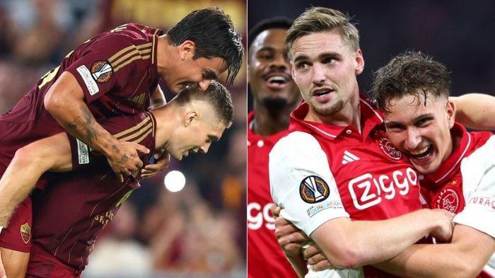 AS Roma dan Ajax. Hasil Liga Europa, AS Roma gagal raih poin penuh di pekan pertama, Ajax pimpin klasemen.