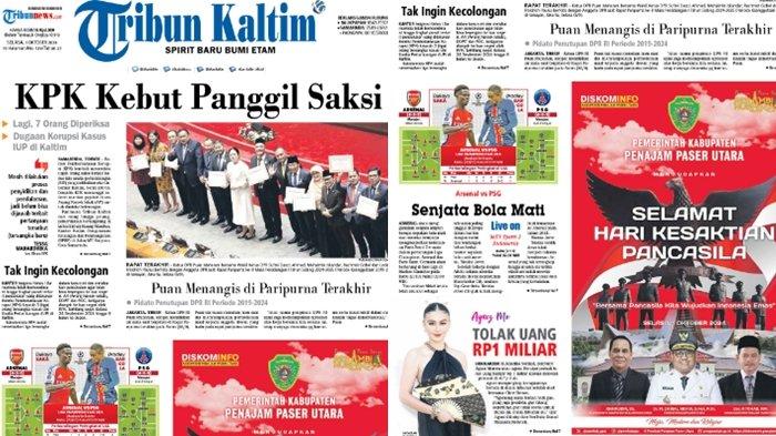 HL Tribun Kaltim hari ini.