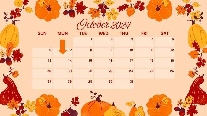 TANGGAL 7 OKTOBER 2024 HARI APA - Ilustrasi kalender Oktober 2024. Tanggal 7 Oktober 2024 hari apa? Ada Hari Arsitektur Sedunia, Komunikasi Damai Internasional hingga Hari Kapas Sedunia, simak penjelasan lengkapnya.