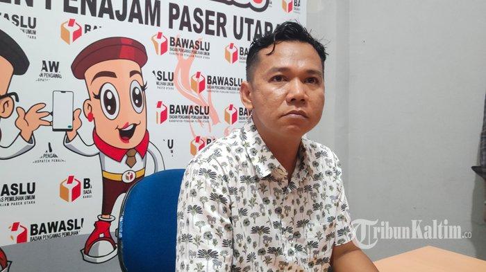 Rusmansyah, Koordinator Divisi Penanganan Pelanggaran dan Penyelesaian Sengketa Bawaslu PPU saat memberikan keterangan kepada wartawan, Senin (14/10/2024).