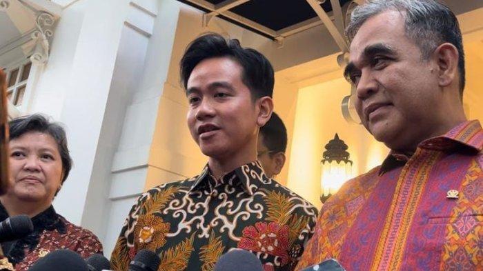 Wakil presiden terpilih Gibran Rakabuming Raka di Kawasan Jakarta Pusat, Jakarta, Senin (14/10/2024).