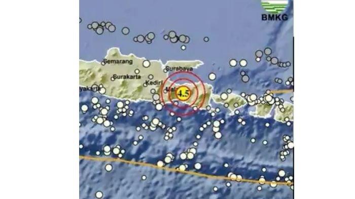 GEMPA HARI INI - Gempa guncang Lumajang Jawa Timur 4,5 magnitudo, cek info BMKG.