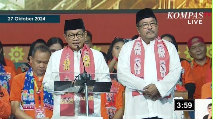 Pramono Anung dan Rano Karno. Debat kedua Pilkada Jakarta 2024, Pramono janjikan sarapan gratis untuk anak sekolah