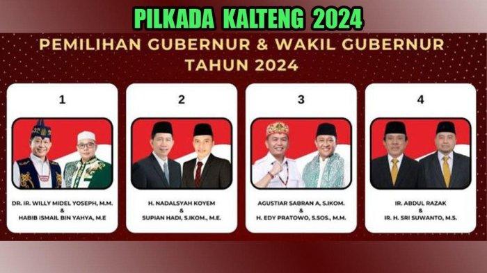 Empat paslon Pilkada Kalteng 2024, siapa cagub-cawagub pemilik elektabilitas terkuat?