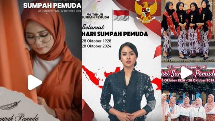 Template CapCut Hari Sumpah Pemuda 2024, pakai twibbon video sekarang dan bagikan ke medsos.