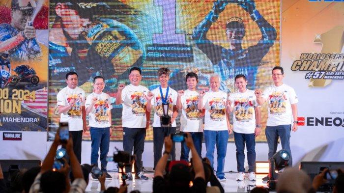 Acara in turut dihadiri oleh management PT. Yamaha Indonesia Motor Manufacturing (YIMM) mendampingi Aldi Satya Mahendra.