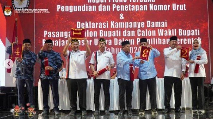 PILKADA PPU 2024 - Empat paslon di Pilkada PPU 2024 memegang nomor urut masing-masing. Debat Pilkada PPU 2024 akan digelar pekan ini tepatnya Kamis (31/10/2024). Empat paslon akan beradu gagasan, visi misi hingga program kerja