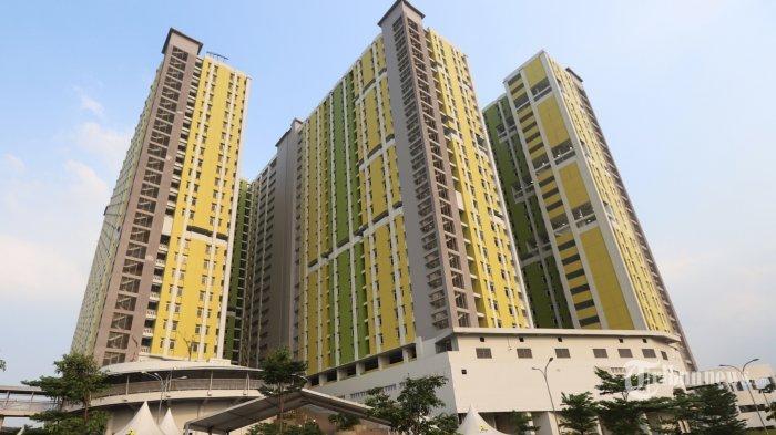 Suasana rumah susun pasar rumput di kawasan Manggarai, Jakarta Selatan
