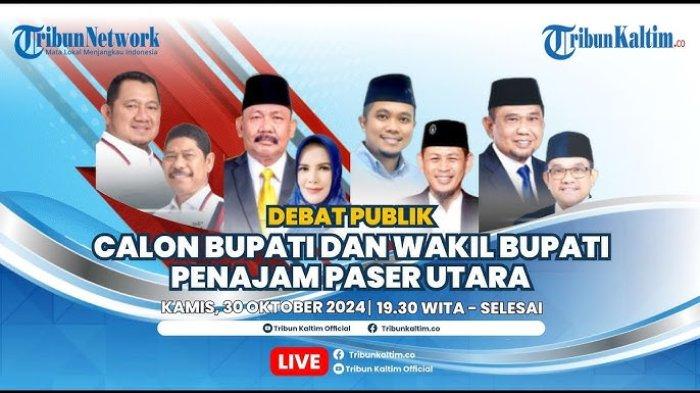 DEBAT PILKADA PPU - Debat publik perdana pasangan calon bupati dan calon wakil bupati Penajam Paser Utara pada tahapan Pilkada PPU 2024, Kamis (31/10/2024) malam di Dome Anden Oko, Penajam, PPU, Kalimantan Timur.