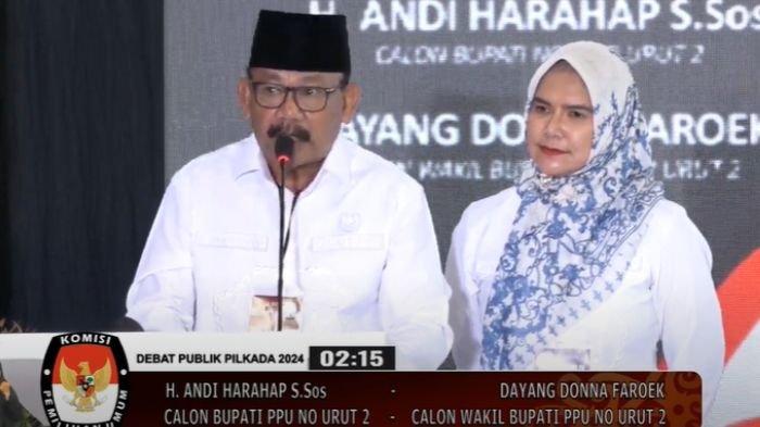 Andi Harahap-Dayang Donna Faroek, pasangan calon Bupati dan Wakil Bupati nomor 2 Pilkada PPU 2024.