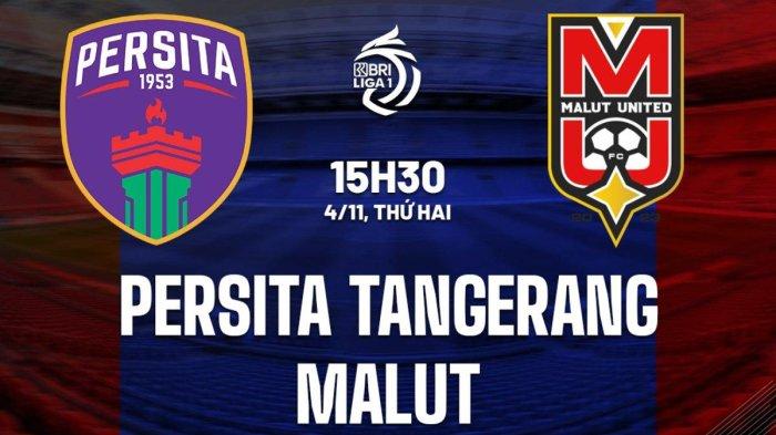 Fans of Persita Tangerang watching match against Malut United