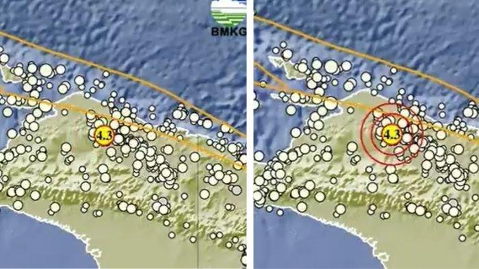 Gempa hari ini guncang Mamberamo Tengah Papua magnitudo 4.3, selengapnya info BMKG
