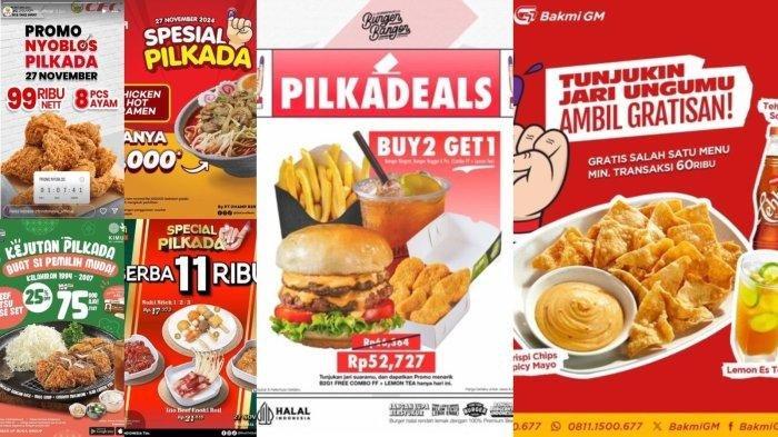 13 Promo Makanan dan Minuman saat Pilkada 27 November 2024 Besok, Saatnya Berburu Diskon!