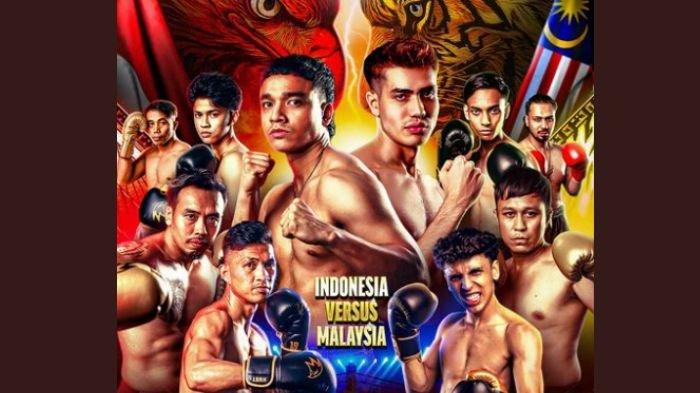 Byon Combat 4 Tinju Indonesia vs Malaysia, ada Fadly Faisal vs Aisar Khaled, akses Live Streaming Vidio