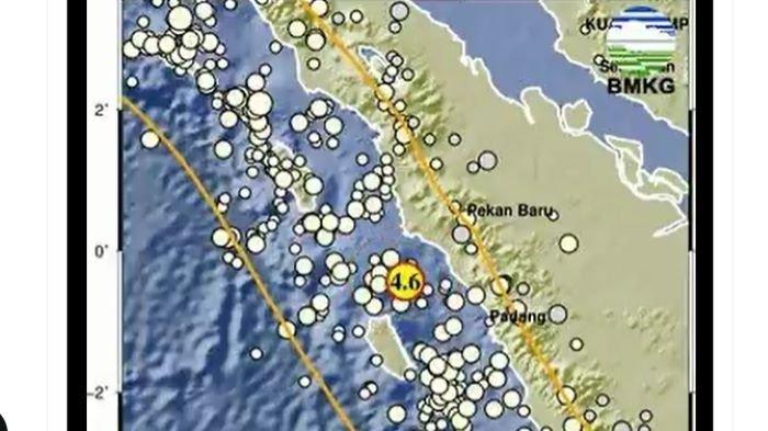GEMPA TERKINI SUMBAR - Baru saja! inilah info BMKG gempa Pasaman Barat dan gempa Padang hari ini, pusat gempa terkini 2 menit yang lalu Sumatera Barat atau pusat gempa hari ini Sumbar.