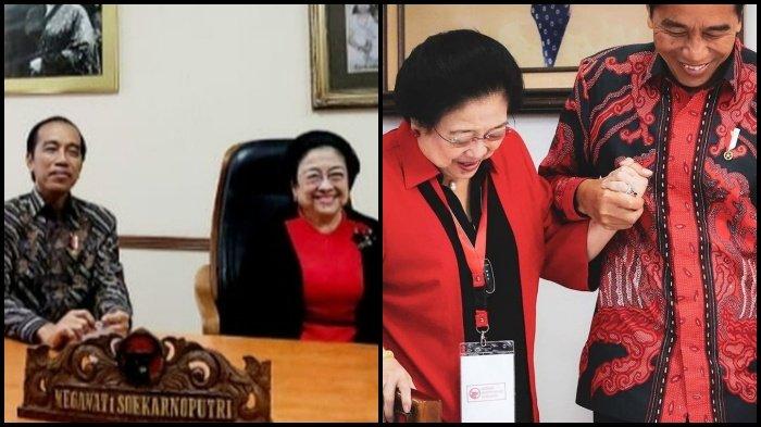Kedekatan Megawati Soekarnoputri, Ketua Umum PDIP dengan Jokowi sebelum pemecatan. 