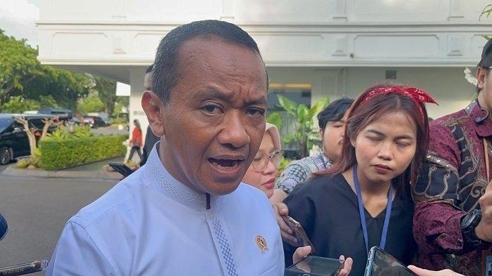 DISERTASI BAHLIL UI - Potret Bahlil Lahadalia. Respons Bahlil soal tuntutan minta maaf ke Civitas Akademika UI terkait disertasinya (Tribunnews.com/ Taufik Ismail)