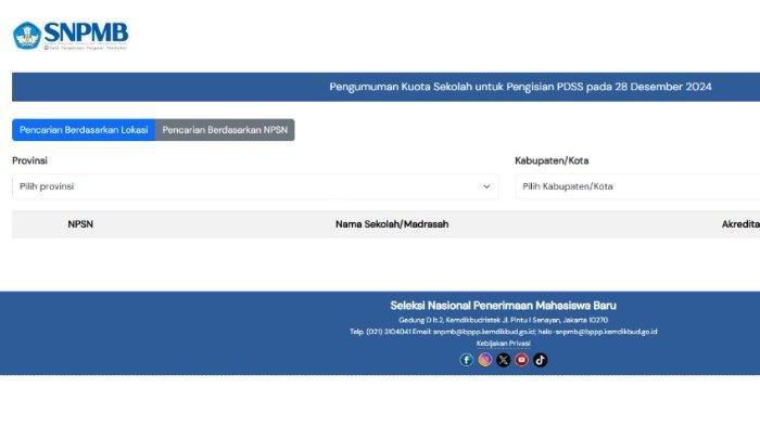 Pengumuman Kuota Sekolah Siswa Daftar SNBP 2025 - Kapan pengumuman kuota sekolah siswa daftar SNBP 2025? Ini jadwal lengkap dan cara cek di https://snpmb.bppp.kemdikbud.go.id/.