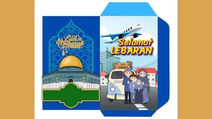 AMPLOP LEBARAN 2025 - Ilustrasi desain amplop lebaran aesthetic yang diolah dari Pinterest, Sabtu (8/3/2025). Berikut link download desain amplop yang bisa diakses gratis dan tinggal cetak.(pinterest/Chaira Design)