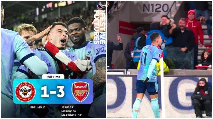 Hasil Liga Inggris Brentford vs Arsenal
