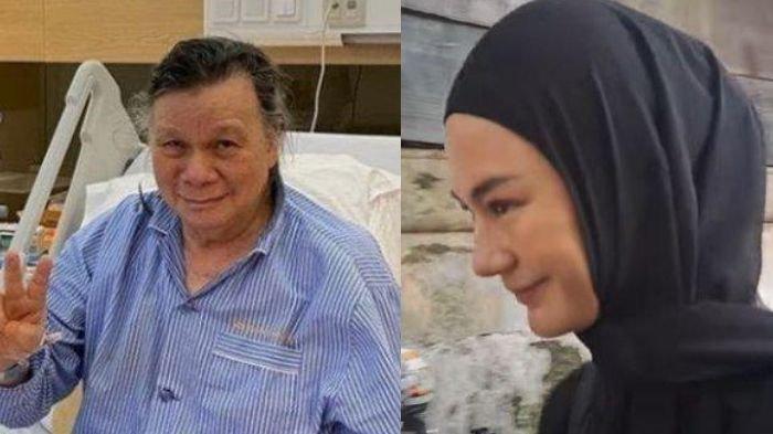 Ayah Baim Wong meningal dunia. Paula Verhoeven datang melayat, tangisnya pecah. (Instagram Baim Wong/YouTube Intens Investigasi)