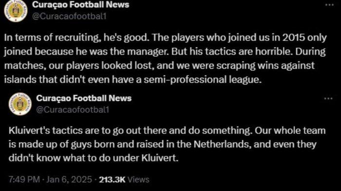 BOROK PATRICK KLUIVERT - Media Curacao membongkar kejelekan Patrick Kluivert saat menukangi Timnas Curacao. Borok Patrick Kluivert dibongkar media Curacao. Taktik calon pelatih Timnas Indonesia ini disebut buruk. Simak selengkapnya ungkapan media Curacao ini