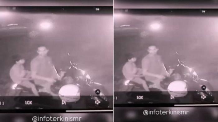 Aksi Pria Terekam CCTV Mencuri Helm