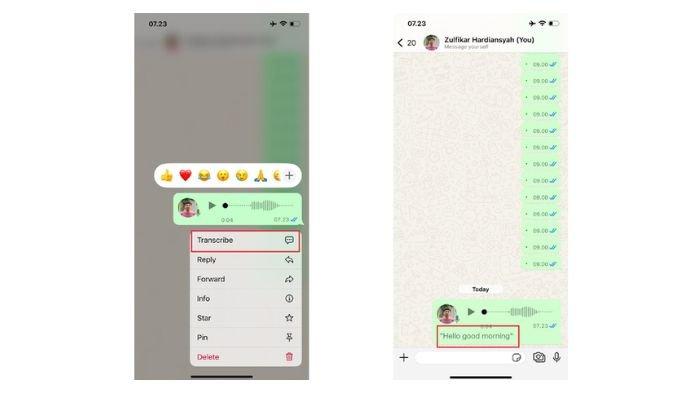 Transkrip Voice Note WhatsApp dengan Voice Message Transcripts
