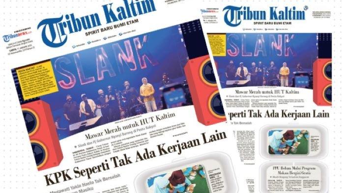 Headline Tribun Kaltim 11 Januari 2025. Megawati yakin Hasto tak bersalah terkait Harun Masiku, sebut KPK seperti tak ada kerjaan lain