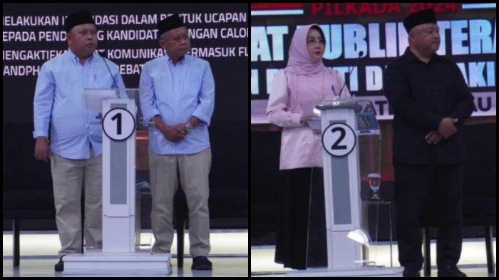 SENGKETA PILKADA BERAU 2024 - Dua paslon di Pilkada Berau 2024, Madri Pani-Agus Wahyudi dan Sri Juniarsih-Gamalis. Live streaming sidang MK sengketa Pilkada Berau 2024 hari ini, Rabu (15/1/2025). Saldi Isra sidangkan gugatan Madri Pani-Agus Wahyudi. (Instagram kpukabupatenberau)