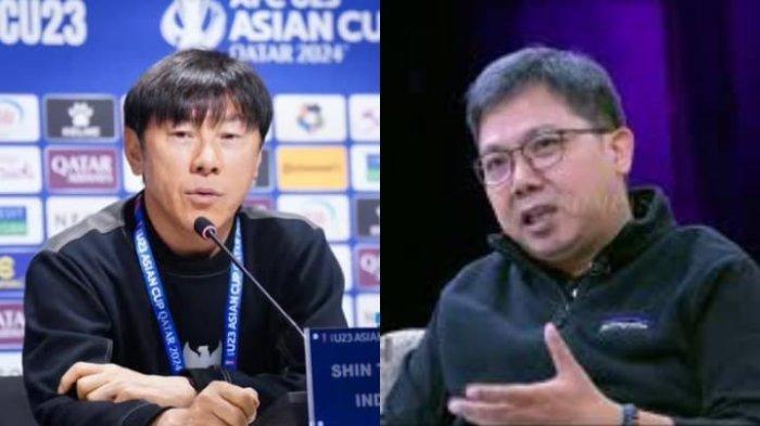 Shin Tae-yong dan Bung Towel. Viral Bung Towel kena doxing hingga dikirimi paket COD, imbas suka kritik STY