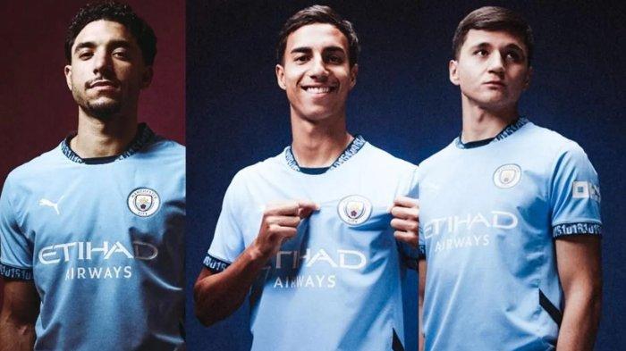 REKRUTAN MANCHESTER CITY - Omar Marmoush(Kiri) penyerang Eintracht Frankfurt, Vitor Reis (Tengah) bek Palmeiras, dan Abdukodir Khusanov (Kanan) bek tengah Lens, diolah dari laman premierleague.com. 