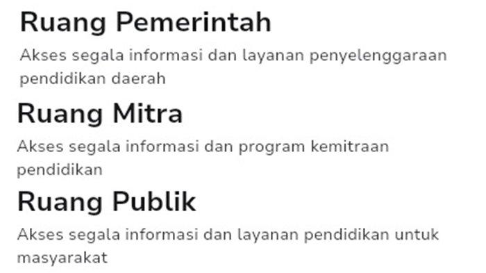 RUMAH PENDIDIKAN - Akses mudah ke Ruang GTK dan Ruang Murid di laman Rumah Pendidikan.
(Tangkapan Layar melalui laman Rumah Pendidikan)