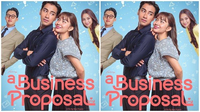 A BUSINESS PROPOSAL - Poster resmi film A Business Proposal oleh akun resmi Falcon Pictures @FalconPictures pada Rabu (8/1), yang tayang pada 6 Februari 2025 di bioskop seluruh Indonesia. Ramai ancaman boikot film yang diperankan Abidzar, berapa jumlah penontonnya kini? (X.com/FalconPictures_)