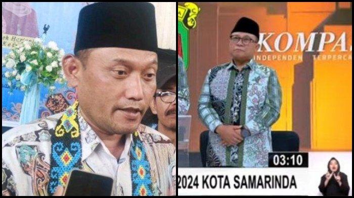 ANGGOTA DPRD KALTIM - Seno Aji saat dideklarasikan menjadi calon wakil Gubernur Rudy Mas'ud di Pilkada Kaltim 2024, Sabtu (21/9/2024). Kanan: Saefuddin Zuhri saat debat Pilkada Samarinda 2024, Senin (4/11/2024). Seno Aji dan Saefuddin Zuhri mundur sebagai anggota DPRD Kaltim untuk mencalonkan diri di Pilkada 2024.Sosok yang bakal menggantikan Seno Aji dan Saefuddin Zuhri di DPRD Kaltim adalah Abdul Rakhman Bolong dan Abdul Giaz.