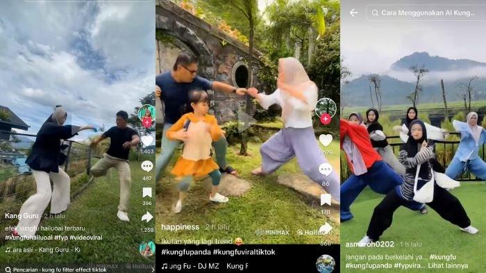 VIDEO KUNGFU VIRAL - Video yang mengubah foto menjadi video kungfu jadi tren di TikTok, kolase foto dari TikTok milik Kang Guru/happiness/asmaroh0202 yang diolah hari ini, Rabu (5/2/2025). Berikut link AI untuk edit video kungfu viral, gratis. (TikTok/Kang Guru/happiness/asmaroh0202)
