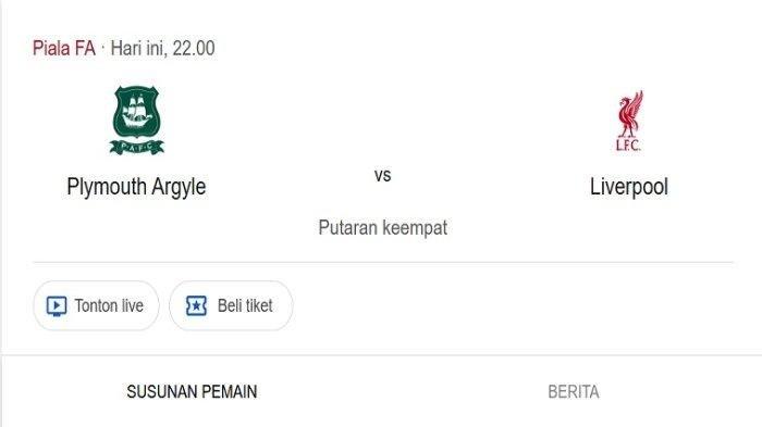 HASIL LIGA INGGRIS - Inilah hasil Piala FA tadi malam dan hasil klasemen Liga Inggris terbaru hari ini 2025.(screenshoot Google)