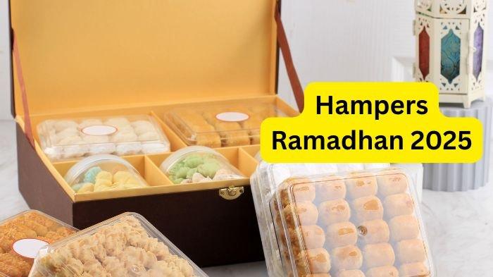 HAMPERS RAMADHAN 2025 - Ilustrasi hampers yang diolah dari aplikasi Canva, Sabtu (15/2/2025). Berikut contoh ide hampers Ramadhan 2025 yang murah dan kekinian. (Grafis TribunKaltim.co/Canva)