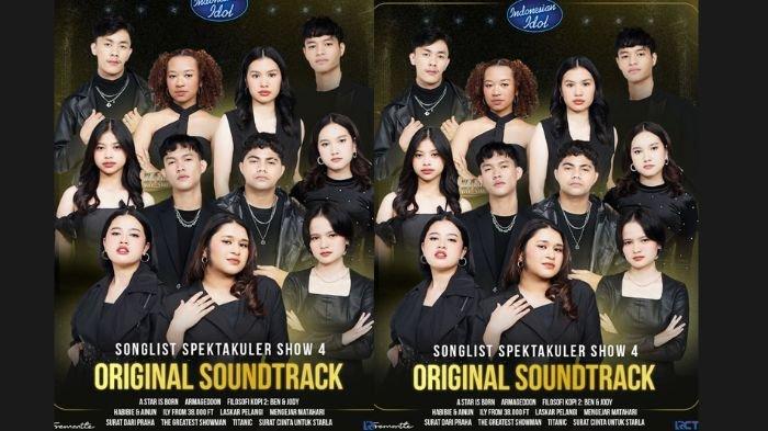 INDONESIAN IDOL 2025 - Poster peserta Indonesian Idol Season 13 Spektakuler Show 4 yang diunggah di IG @IndonesianIdolId, Minggu (16/2/2025). Berikut bocoran lagu yang akan dibawakan 11 peserta besok, tema Original Soundtrack. (instagram/indonesianidolid)