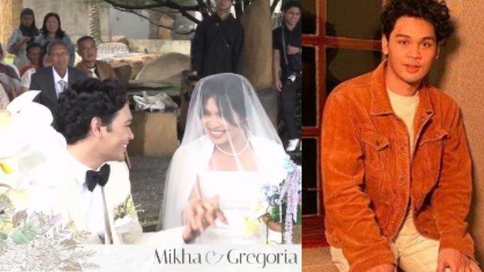 MIKHA JORJI NIKAH - Potret Mikha Angelo dan Gregoria Mariska menikah, diunggah di IG @TheOvertunes. Berikut profil Mikha Angelo, vokalis TheOvertunes resmi jadi suami Jorji. (Instagram/theovertunes @mikha97)