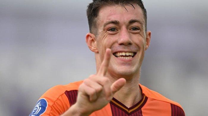 RAIH TIGA POIN-Winger  Borneo FC Samarinda, Mariano Peralta selebrasi seusai mencetak gol pada pertandingan pekan ke 24 Liga 1 di Stadion Indomilk Arena, Tanggerang, Sabtu (22/2/2025). Gol Matheus Pato dan Mariano Peralta Borneo berhasil bawa pulang tiga Poin dengan bertenggrr di posisi kelima klasemen sementara. (TRIBUNKALTIM.CO/HO/BORNEO FC)
