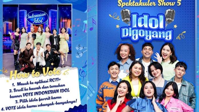 INDONESIAN IDOL 2025 - Poster Indonesian Idol Spekta 5 hari ini yang diunggah di IG @Indonesianidolid, Minggu (24/2/2025). Berikut link Live Streaming Indonesian Idol Season 13 malam ini di RCTI Plus dan daftar lagu yang dibawakan 10 peserta (instagram/indonesianidolid)